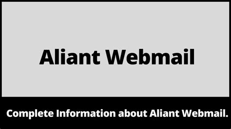 aliant webmailliant webmail.